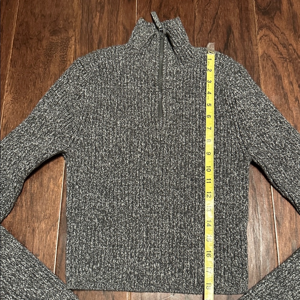 Aerie Gray Ribbed Cable Knit Sweater - Women’s Large - Picture 4 of 5
